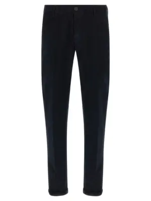 Velvet pants INCOTEX Blue