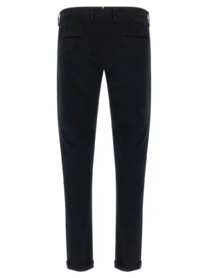 Velvet pants 18S10040604836 INCOTEX Blue