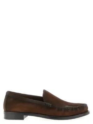 Suede loafers PRADA Brown