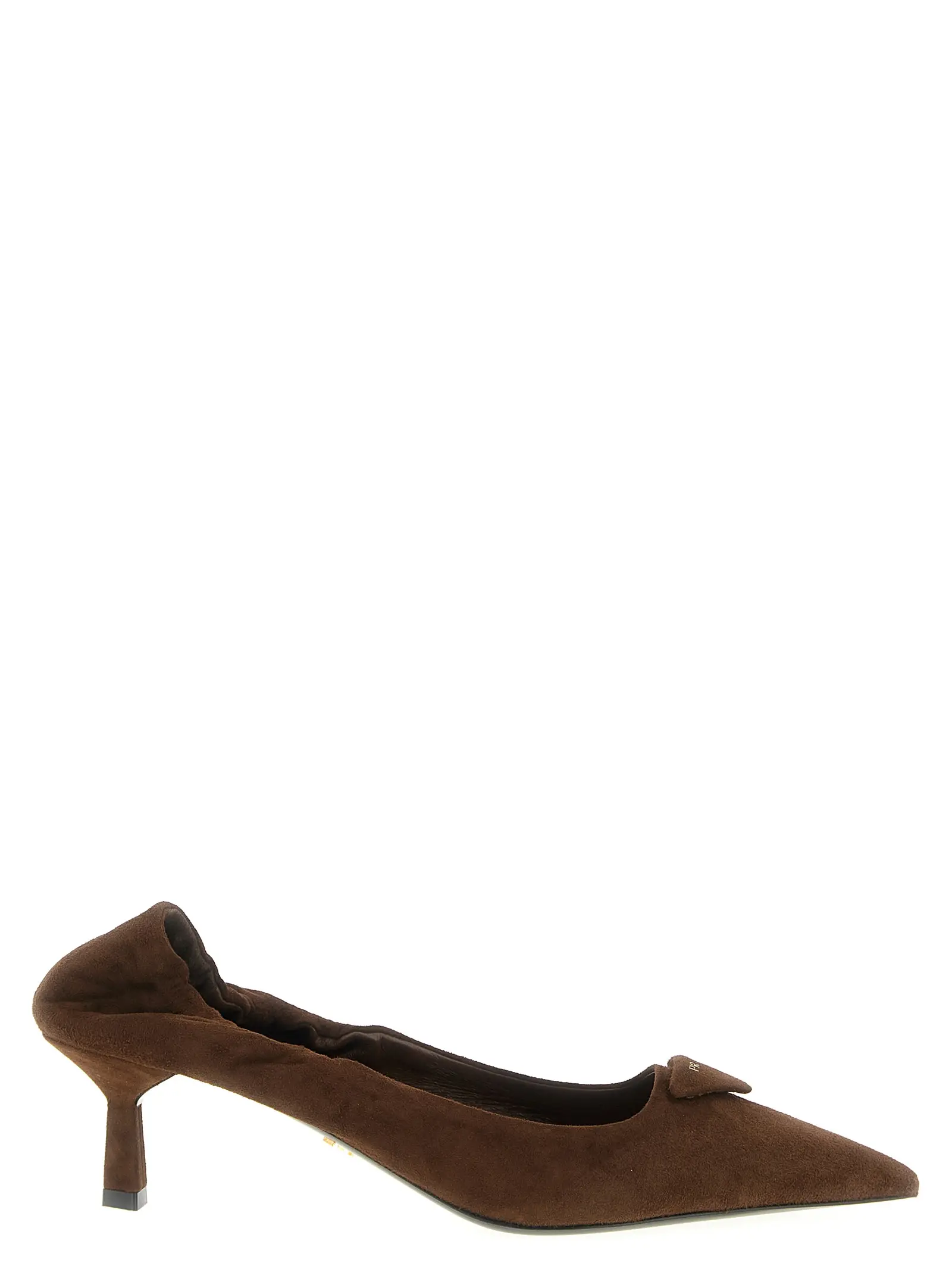 Туфлі замшеві Suede Prada Коричневі 1 Suede pumps PRADA Brown