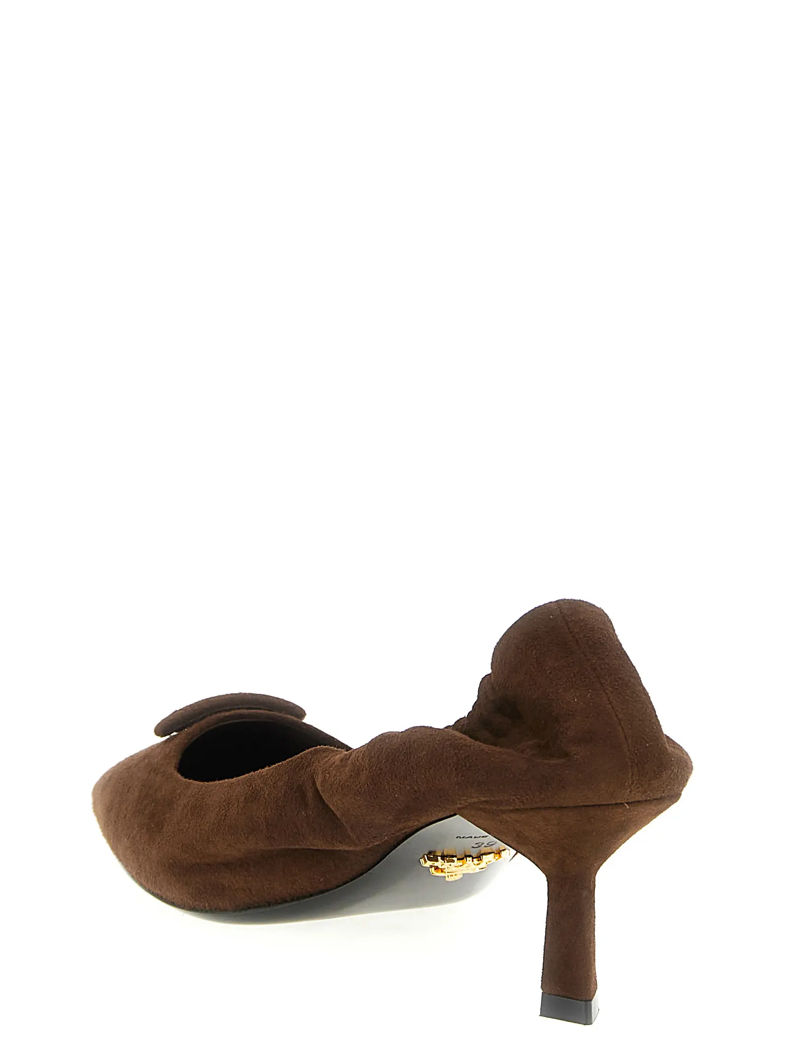 Туфлі замшеві Suede Prada Коричневі 3 Suede pumps Woman PRADA Brown