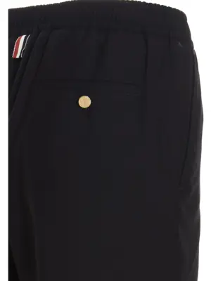 '4 Bar' trousers 100% wool THOM BROWNE Blue