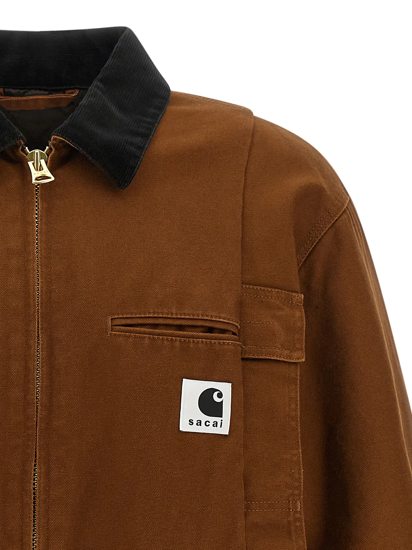 Куртка Sacai x Carhartt Wip Capsule Sacai Коричнева 3 Sacai x Carhartt Wip capsule jacket Man SACAI Brown