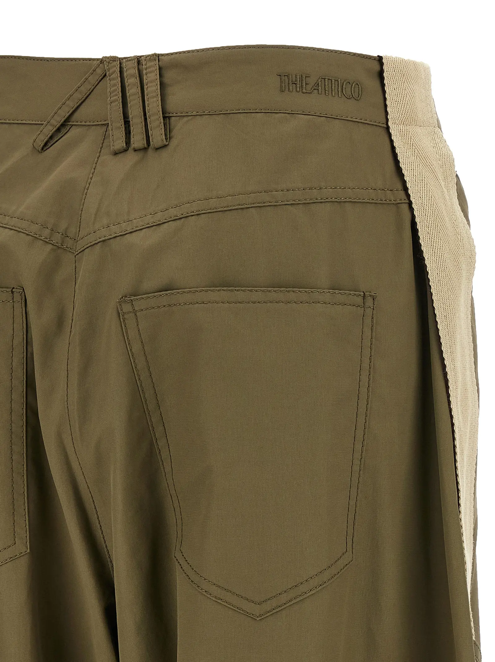 Штани Military The Attico Зелені 4 'Military' pants 64% cotton 36% polyamide THE ATTICO Green