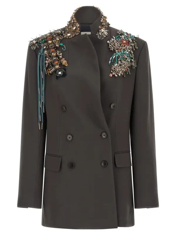 'Bafya' blazer DRIES VAN NOTEN Gray