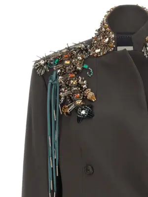 'Bafya' blazer Woman DRIES VAN NOTEN Gray