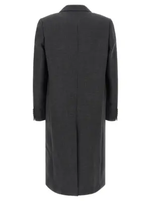 Double-breasted coat 2520202412058803 DRIES VAN NOTEN Gray