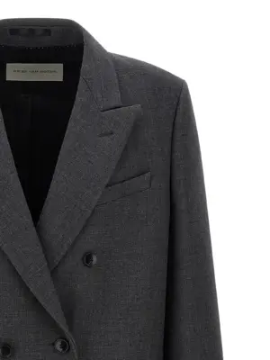 Double-breasted coat Man DRIES VAN NOTEN Gray