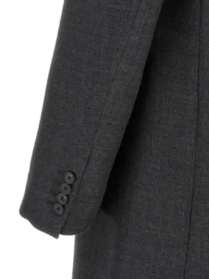 Double-breasted coat 100% wool DRIES VAN NOTEN Gray