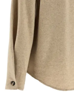 'Ceci' overshirt 95% cashmere 5% elastane MAX MARA Beige