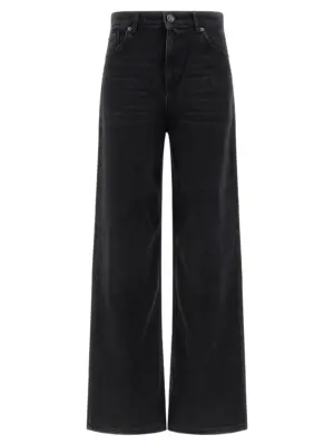 Crystal jeans TWIN SET Black