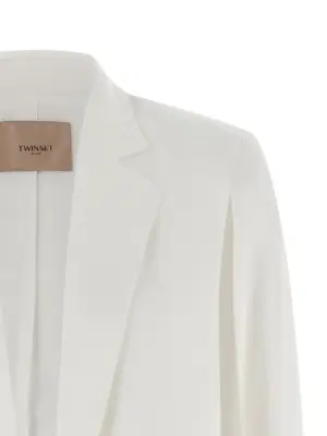 Cape sleeve blazer Woman TWIN SET White