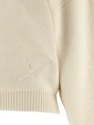 'La Maille Pallone' sweater 90% virgin wool 10% cashmere JACQUEMUS White