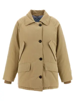 Fur collar jacket 29X289SOOO17IDF0065 PRADA Beige