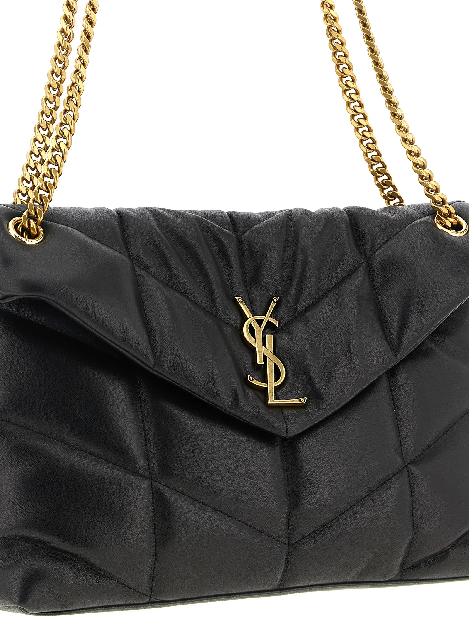 Середня сумка через плече Loulou Puffer Saint Laurent Чорна 3 'Loulou Puffer' medium shoulder bag Woman SAINT LAURENT Black