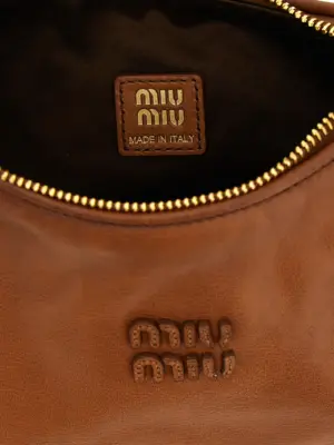 'Hobo Wander' handbag 100% calfskin leather (Bos Taurus) MIU MIU Brown
