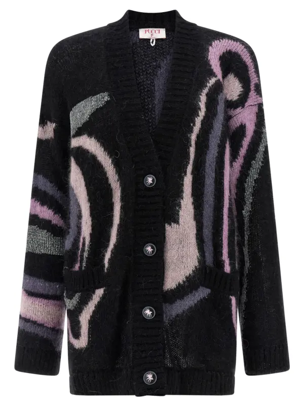 'Marmo' cardigan EMILIO PUCCI Black
