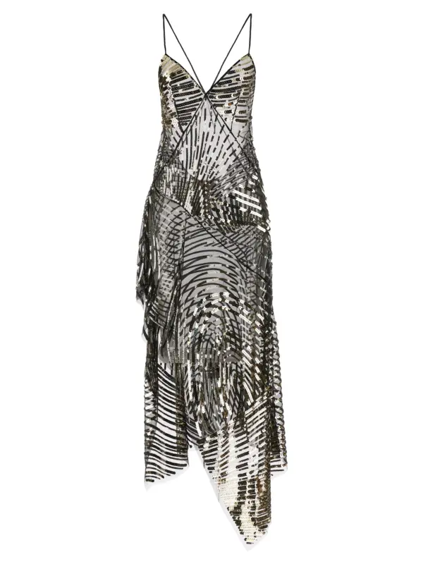 Semi-transparent long dress EMILIO PUCCI Black