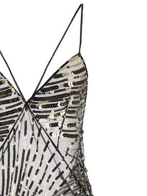 Semi-transparent long dress Woman EMILIO PUCCI Black