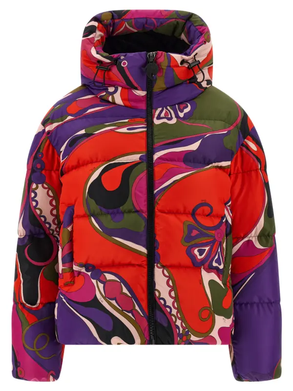 'Orchidee' down jacket EMILIO PUCCI Multicolor