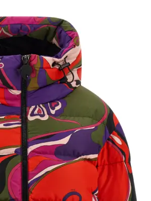 'Orchidee' down jacket Woman EMILIO PUCCI Multicolor