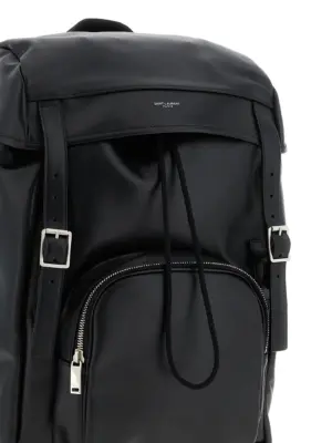 Leather backpack Man SAINT LAURENT Black