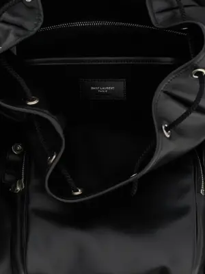 Leather backpack 100% calfskin leather (Bos Taurus) SAINT LAURENT Black