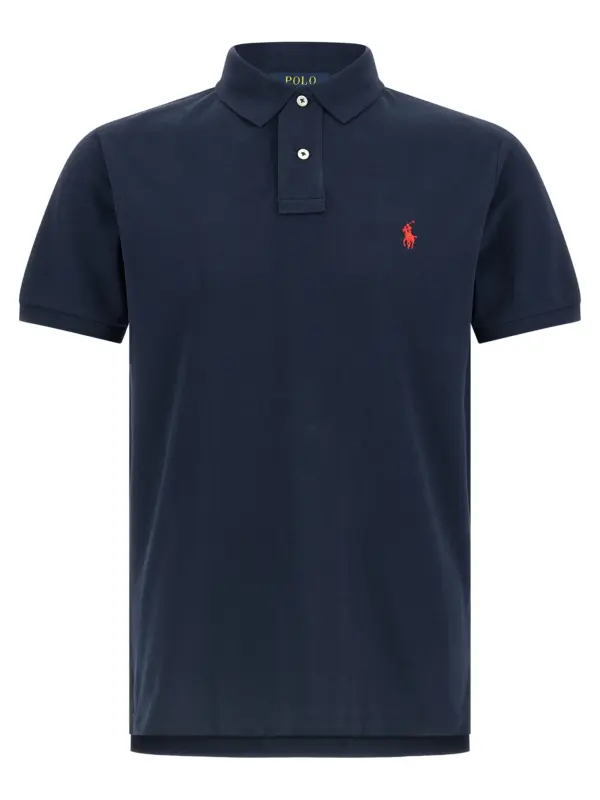 Logo embroidery polo shirt POLO RALPH LAUREN Blue