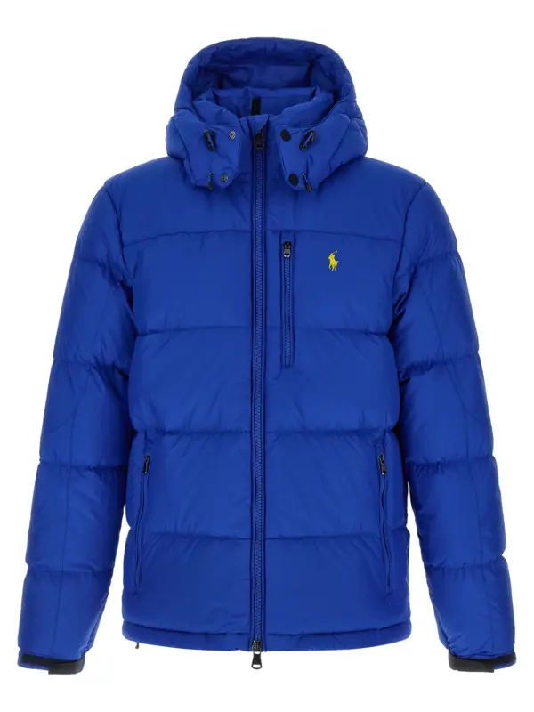 Logo embroidery down jacket POLO RALPH LAUREN Blue