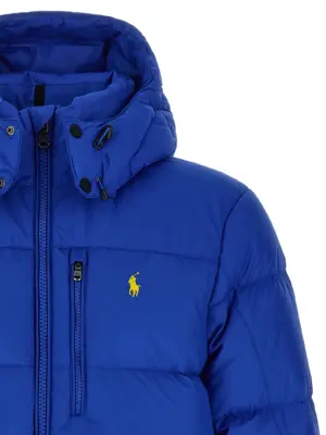 Logo embroidery down jacket 100% polyester POLO RALPH LAUREN Blue
