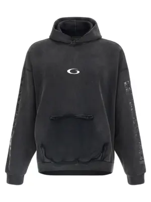 'Transparent Tape' hoodie BALENCIAGA Black