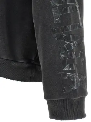 'Transparent Tape' hoodie 100% cotton BALENCIAGA Black