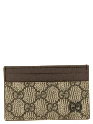 GG card holder GUCCI Brown