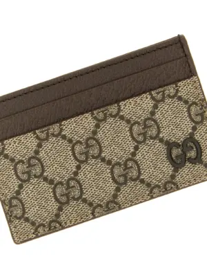 GG card holder Man GUCCI Brown