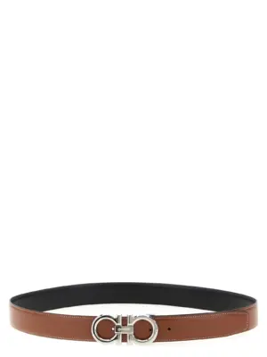 'Gancini' reversible belt FERRAGAMO Multicolor