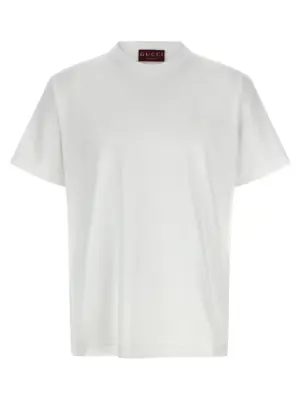Logo embroidery t-shirt GUCCI White