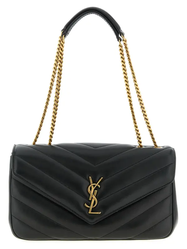 'Loulou' medium shoulder bag SAINT LAURENT Black