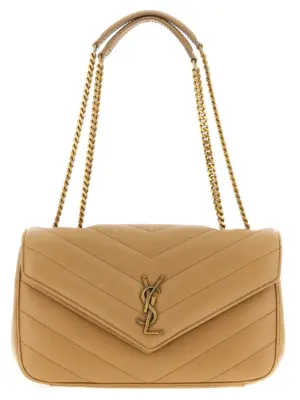 'Loulou' medium shoulder bag SAINT LAURENT Beige