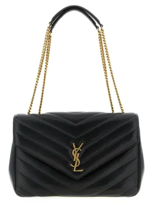 'Loulou' large shoulder bag SAINT LAURENT Black