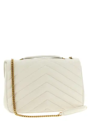 'Loulou' large shoulder bag 803541AAEAX9207 SAINT LAURENT Beige