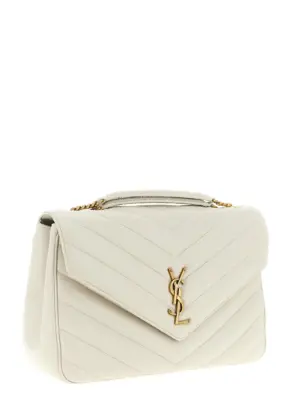 'Loulou' large shoulder bag Woman SAINT LAURENT Beige