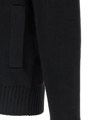 'Chioto' cardigan 100% virgin wool ZANONE Black