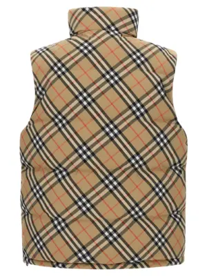 'Snowshill' reversible vest Man BURBERRY Multicolor