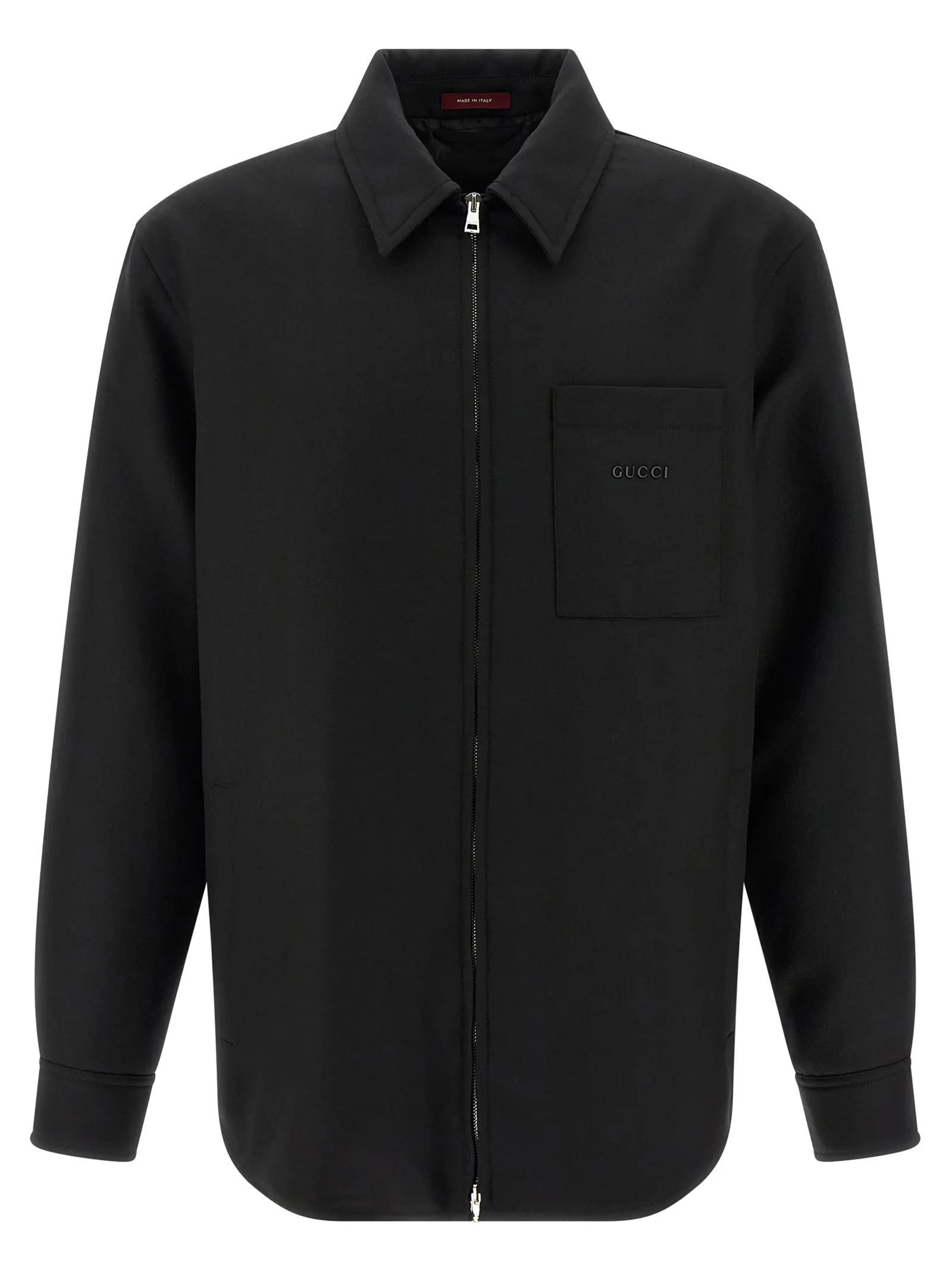 Сорочка вовняна Wool Gucci Чорна 1 Wool overshirt GUCCI Black