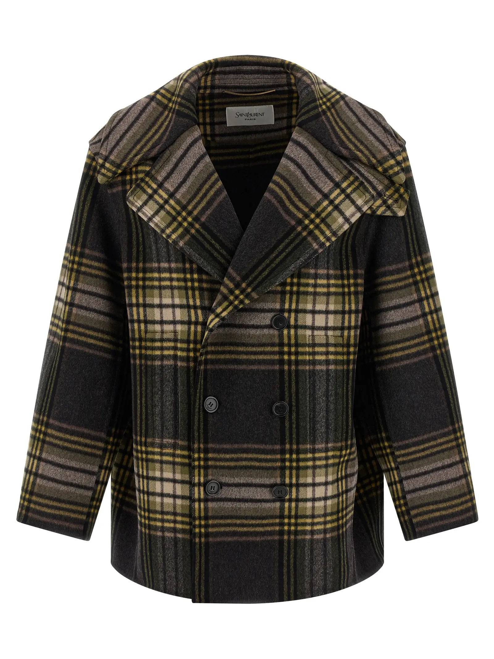 Пальто Caban Saint Laurent Багатокольорове 1 Caban coat SAINT LAURENT Multicolor