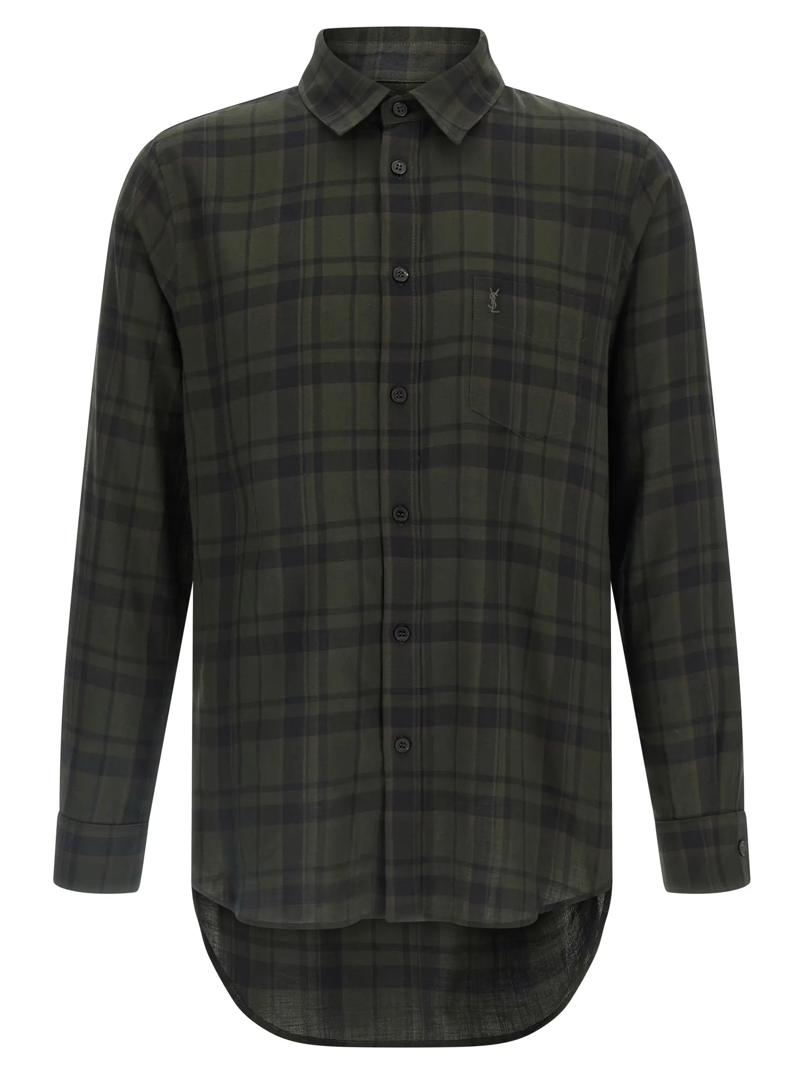 Сорочка Cassandre Saint Laurent Зелена 1 Cassandre shirt SAINT LAURENT Green
