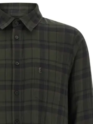 Cassandre shirt Man SAINT LAURENT Green