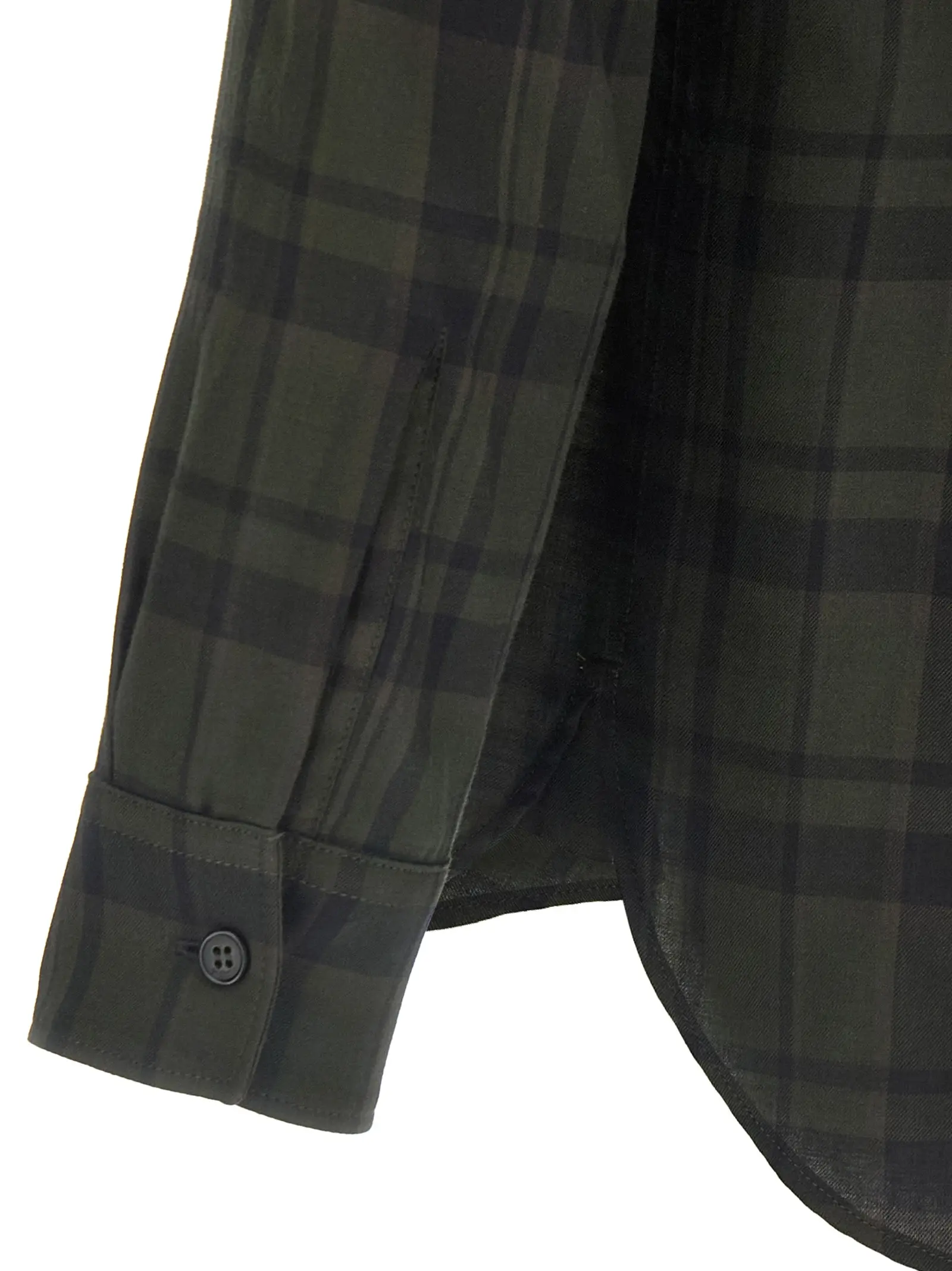 Сорочка Cassandre Saint Laurent Зелена 4 Cassandre shirt 100% cotton SAINT LAURENT Green