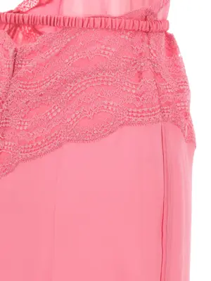 Satin and lace dress 100% silk GUCCI Pink