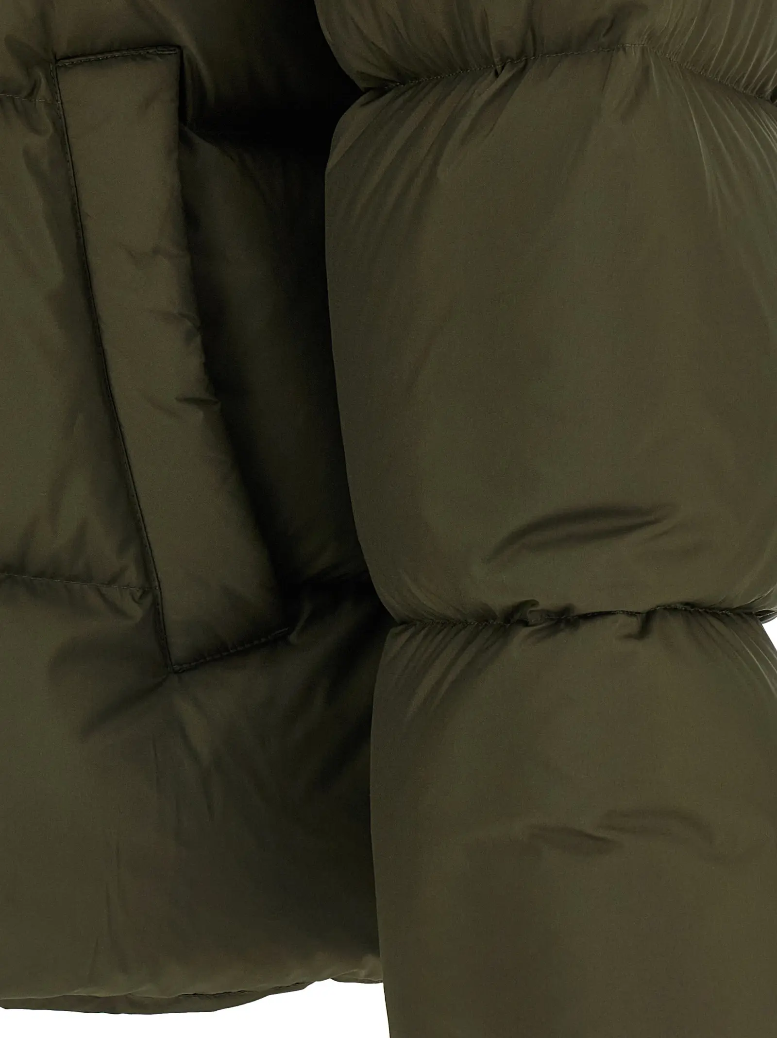 Куртка пухова Padded Saint Laurent Зелена 4 Padded down jacket 100% polyester SAINT LAURENT Green